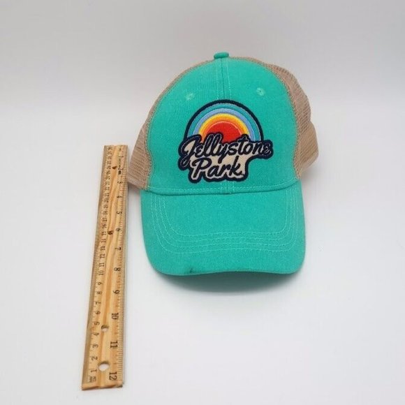 Other - RARE Jellystone Park Aqua and Beige Baseball Ball Cap Hat
